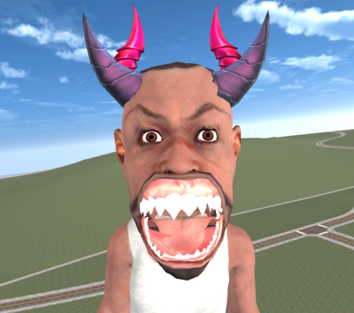 Giant Big Heat Teeth Franklin Addonped Mod Gta 5